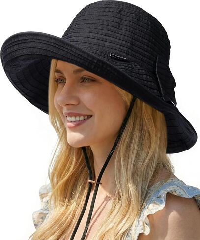 FURTALK Women's Wide Brim Sun Hat Ladies UPF80+ UV Protection Foldable Beach hat in Kuwait