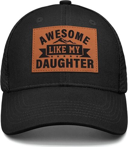 Awesome Like My Daughter Trucker Hat, Fathers Day Birthday Gifts for Dad Husband from Daughter Son in Kuwait
