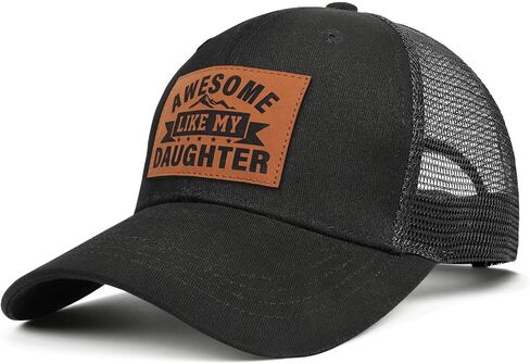 Awesome Like My Daughter Trucker Hat, Fathers Day Birthday Gifts for Dad Husband from Daughter Son in Kuwait