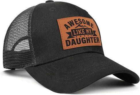Awesome Like My Daughter Trucker Hat, Fathers Day Birthday Gifts for Dad Husband from Daughter Son in Kuwait
