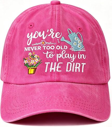 Gardening Hat for Women - Adjustable Cotton Garden Hat, Retirement Gifts for Mom Grandma, Gardening Essentials in Saudi Arabia