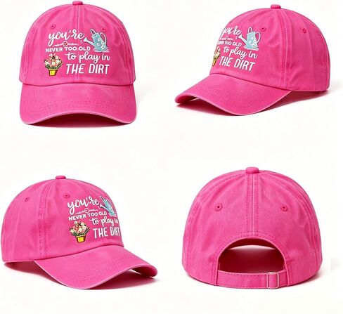 Gardening Hat for Women - Adjustable Cotton Garden Hat, Retirement Gifts for Mom Grandma, Gardening Essentials in Saudi Arabia