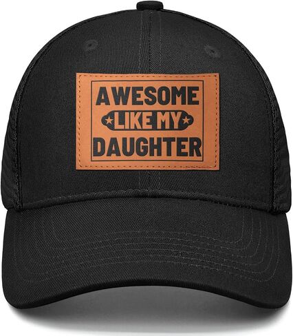 Awesome Like My Daughter Trucker Hat, Fathers Day Birthday Gifts for Dad Husband from Daughter Son in Kuwait