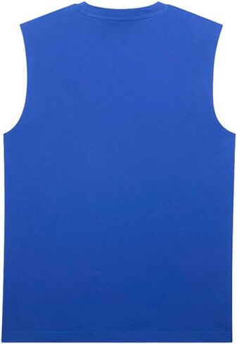 قميص PUMA Mens Essentials No.1 Logo برقبة دائرية بدون أكمام كاجوال - أزرق in Kuwait