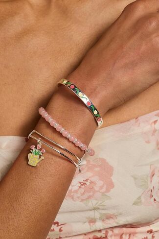 Alex and Ani شكرًا لك على مساعدتي في Bloom Bangle، النحاس الفضي اللامع in Kuwait