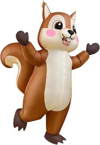 KOOY Squirrel Inflatable Costume for Adult, Full Body Halloween Squirrel Costumes, Blow up Animal Suits, for Women Men Party Masquerades Stage Carnivals Events Holiday in Saudi Arabia