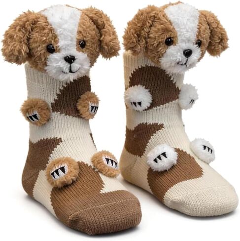 Crazy Socks Animal Form Socks for Women Kids Men Cotton Grip Socks with Silicone Dots,Funny Socks,Best Family Pack Present in Saudi Arabia