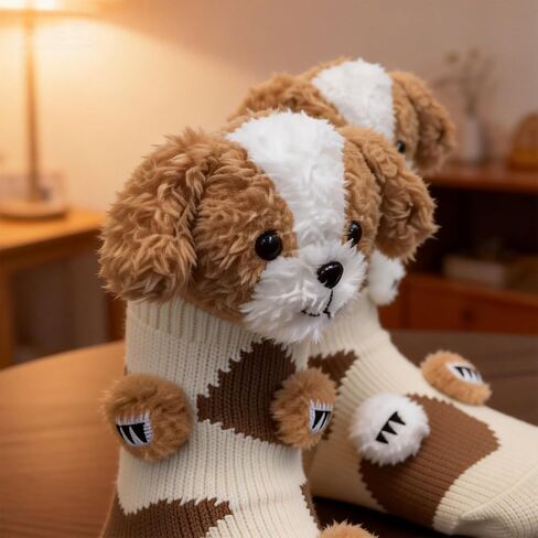 Crazy Socks Animal Form Socks for Women Kids Men Cotton Grip Socks with Silicone Dots,Funny Socks,Best Family Pack Present in Saudi Arabia