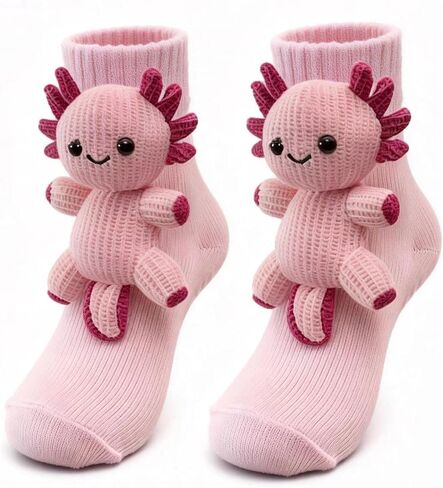 Crazy Socks Animal Form Socks for Women Kids Men Cotton Grip Socks with Silicone Dots,Funny Socks,Best Family Pack Present in Saudi Arabia