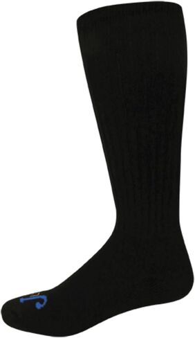 Just Dry Men, Women & Youth Half Cushion Over-the-Calf Socks 2 Pack, Seamless Toe, Arch Support, Comfort Top,Cotton Blend in Kuwait