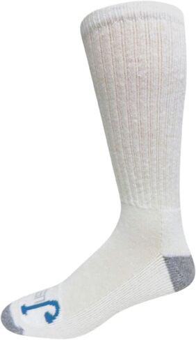 Just Dry Men, Women & Youth Half Cushion Over-the-Calf Socks 2 Pack, Seamless Toe, Arch Support, Comfort Top,Cotton Blend in Kuwait