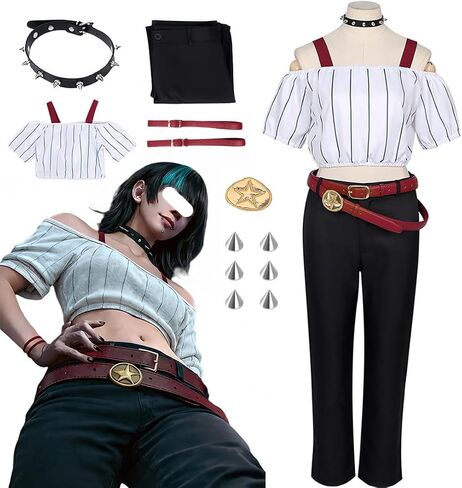 Kirara Costume Outfit Role Women New Shirt Suit Set Halloween Party in Kuwait