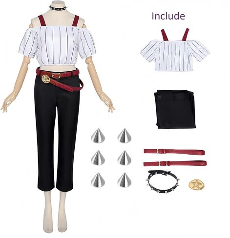 Kirara Costume Outfit Role Women New Shirt Suit Set Halloween Party in Kuwait