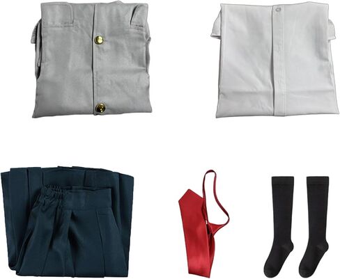 BIUTEY Mha Uraraka Cosplay Costume Academia Women high School Uniform Set Anime Hero Academia with Tie Socks Halloween Suit in Saudi Arabia