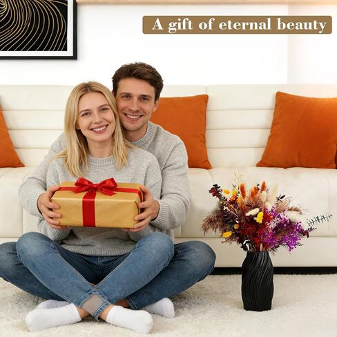 150 Pcs Bohemian Dried Flowers & Pampas Grass for Vase - 22 Varieties Boho Home Decor, Preserved Florals for Wedding, Table Centerpiece, Living Room, Bedroom, Wall, Office in Saudi Arabia