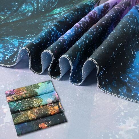 Manicer Galaxy Forest Tapestry, Blacklight UV Reactive Wall Hanging, Colorful Starry Night Sky Tree Canopy Wall Art for Bedroom, Dorm, Gaming Room & Party Decor - 51.2" x 59.1" in Saudi Arabia