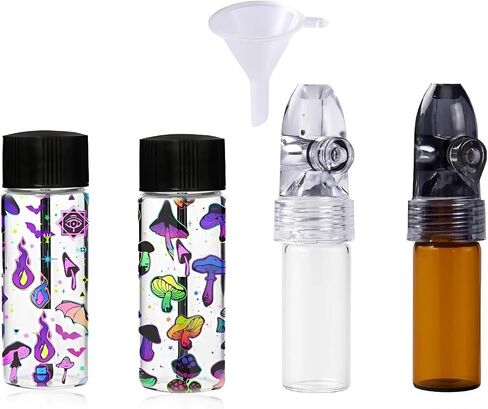 4 Pack Portable Glass Decorative Bottle Kitchen Spice Dispenser Portable Leak-Proof Storage Bottle for Outdoor Camping Travel in Kuwait