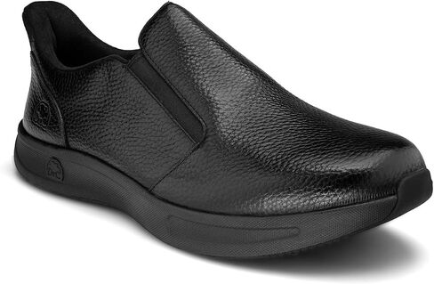 Dr. Comfort Men's Casual Leather Hands-Free, Quick Fit Shoe, Brady Black 13 Wide (E/EE) in Kuwait