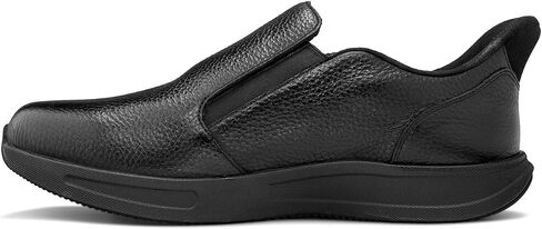Dr. Comfort Men's Casual Leather Hands-Free, Quick Fit Shoe, Brady Black 13 Wide (E/EE) in Kuwait