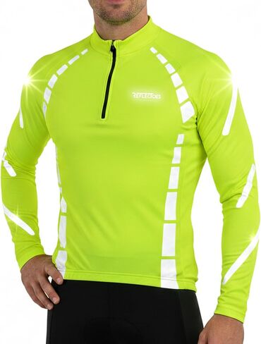 ReflecToes Reflective Cycling Jersey 360° Retroreflective Hi-Vis Bike Shirt for Night & Commuter Riding in Saudi Arabia