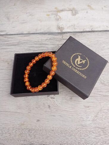 AAA Songea Orange Sapphire Necklace, 18" Faceted Rondelle Beads – Natural Gemstone Jewelry for Women in Saudi Arabia