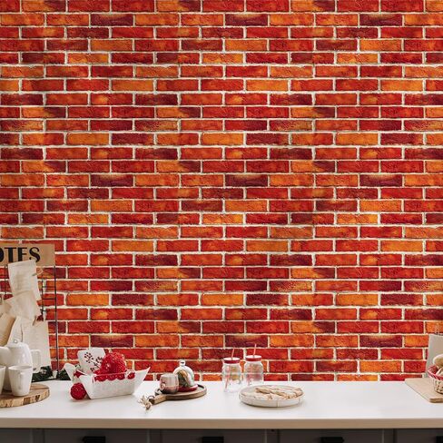 Atrippy Large Brick Wall Backdrop Tapestry for Christmas, Faux Brick Backdrop Wall Covering Removable Red Tablecloth, Medieval Castle Stone Photo Scene Setter for Winter Curtains Door Decor (51"x60") in Saudi Arabia
