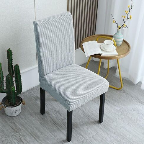 Stretch Universal Fit Dining Chair Cover, Full Wrap Washable Stain-Resistant Slipcover for Home Kitchen Dining Room Banquet Party in Kuwait