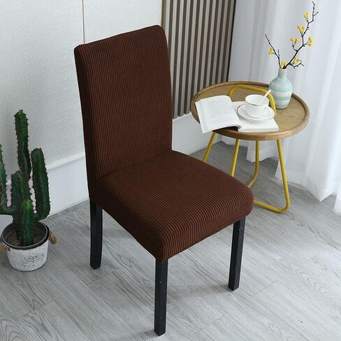 Stretch Universal Fit Dining Chair Cover, Full Wrap Washable Stain-Resistant Slipcover for Home Kitchen Dining Room Banquet Party in Kuwait