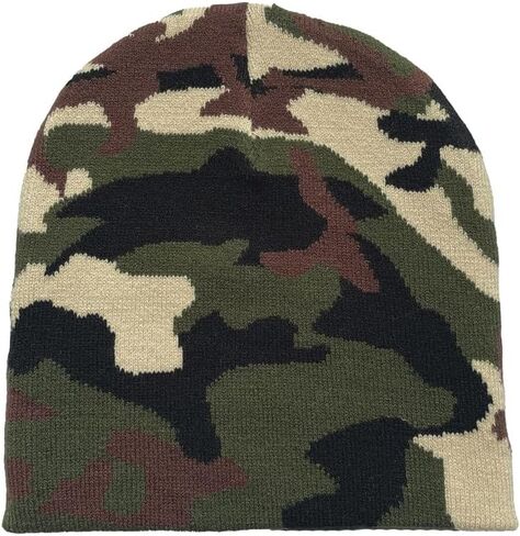 yolrdiw Unisex Adults Camo Beanie Camouflage Knit Hat Military Hunting Ski Winter Cap in Saudi Arabia