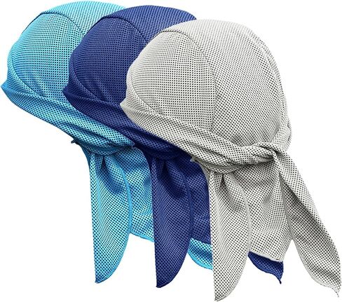 Sweat Wicking Durags Cooling Doo Rags Breathable Helmet Liner Cycling Caps for Men and Women in Saudi Arabia