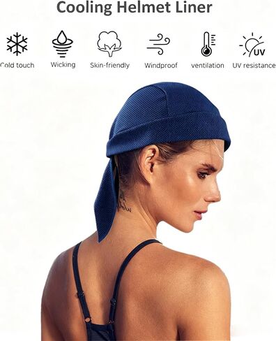 Sweat Wicking Durags Cooling Doo Rags Breathable Helmet Liner Cycling Caps for Men and Women in Saudi Arabia