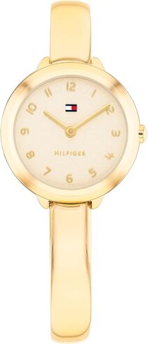 ساعة كوارتز نسائية من Tommy Hilfiger - ساعة صغيرة على شكل سوار، مستوحاة من المجوهرات - مقاومة للماء حتى 30 مترًا - ساعة أنيقة ومتطورة - هدية لها 21.5 ملم in Kuwait