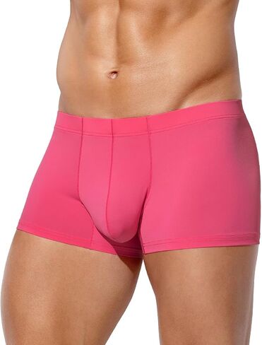 Men's Sexy Low Rise Trunks Breathable Ice Silk Seamless Underwear in Saudi Arabia