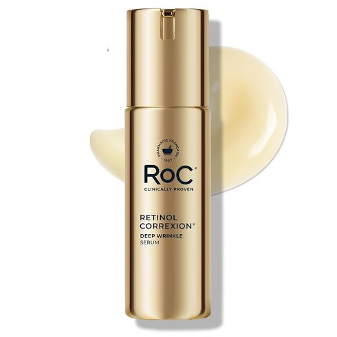 RoC Retinol Correxion Deep Wrinkle Retinol Face Serum with Ascorbic Acid, Daily Anti-Aging Skin Care Treatment for Fine Lines, Dark Spots, Acne Scars, 1 Ounce (Packaging May Vary) in Saudi Arabia