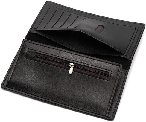 Long Business Leather Wallet for Men Multiple Card Slots Secure Coin Purse Gift Box (Crocodile pattern) in Saudi Arabia