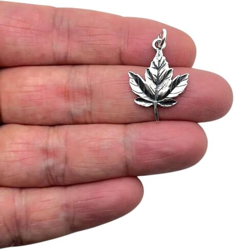 KEVIN N ANNA 925 Sterling Silver Maple Leaf Charm (Charm Only) in Kuwait