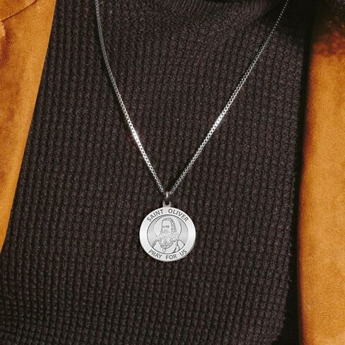 PicturesOnGold.com Saint Oliver Plunkett Religious Medal - 2/3 Inch Size of Dime, Sterling Silver in Kuwait