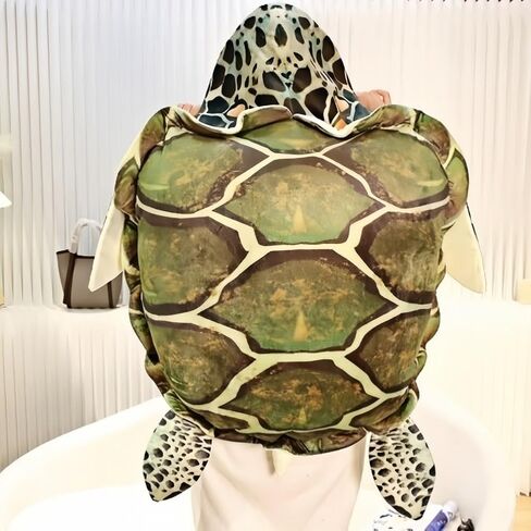 CARTBAE Turtle Shell Stuffed Animal Soft and Comfortable Tortoise Plush Pillow Creative Turtle Costume Plush Toy (39.3 in) in Saudi Arabia