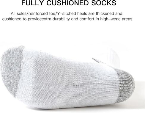 JOYNÉE 8 Pairs Mens Athletic Crew Cushion Socks Running socks Work Outdoor Sports Socks for Men High Calf Long Boot Socks in Kuwait