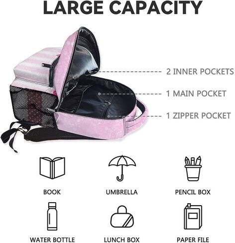 Backpack for Girls - 17 Inch Unicorn Backpacks for Girls 4-6, Cute Kids School Bookbag for Preschool Kindergarten in Saudi Arabia