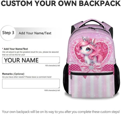 Backpack for Girls - 17 Inch Unicorn Backpacks for Girls 4-6, Cute Kids School Bookbag for Preschool Kindergarten in Saudi Arabia