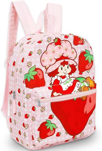 Strawberry Shortcake Backpack and Lunch Bag Set - Bundle with 16" Backpack, Lunchbox, Water Bottle, More | Strawberry Shortcake School Bag with Lunch Box for Girls in Saudi Arabia