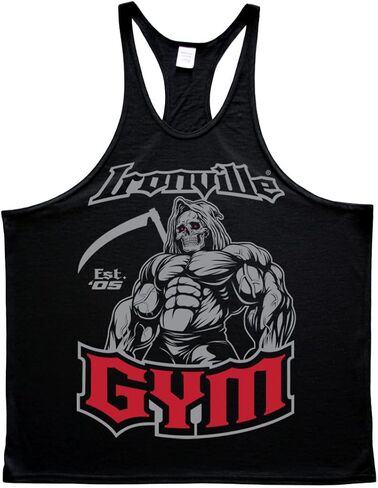 Ironville Gym Grim Reaper Bodybuilding Stringer Tank Top in Saudi Arabia