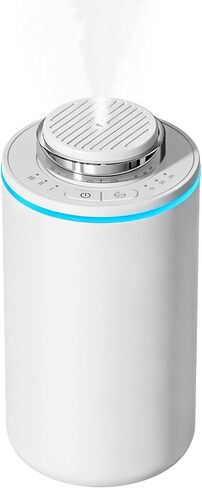 Essential Oil Diffuser,15ml Waterless Scent Diffuser,Rechargeable Portable Travel Diffuser with 3 Mist Mode & Timers,Dual Color LED Light,Small Car Air Freshener for Home,Office,Car, Black in Saudi Arabia