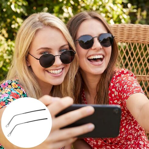 نظارات واحدة رقيقة لإصلاح الساقين، مجموعة إصلاح النظارات، استبدال النظارات، أرجل الأذرع مع معبد، نصائح سيليكون مضادة للانزلاق، استبدال ذراع النظارات الشمسية مع وسادات الأنف، براغي، مفكات، غسالات in Kuwait