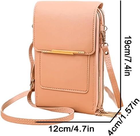 Anti Theft Leather Bag, Touch Screen Crossbody Phone Purse for Women, Small Cell Phone Purse Wallet with RFID Blocking in Kuwait