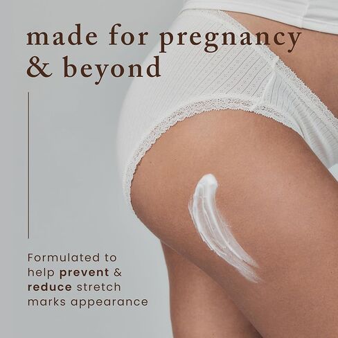Revitalizing Stretch Mark Cream, Ultra-Hydrating Stretch Mark Cream for Pregnancy, Postpartum and Pregnancy Essentials, Vegan Cream with Vanistryl, Shea Butter, and Macadamia Oil, 100 g - Nēmah in Kuwait