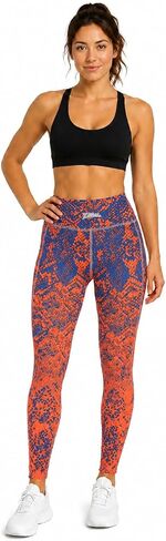 سروال Zubaz النسائي - حمار وحشي متعدد الألوان وأنماط مجردة، سروال مطاطي للاسترخاء والتدريبات والارتداء اليومي in Kuwait
