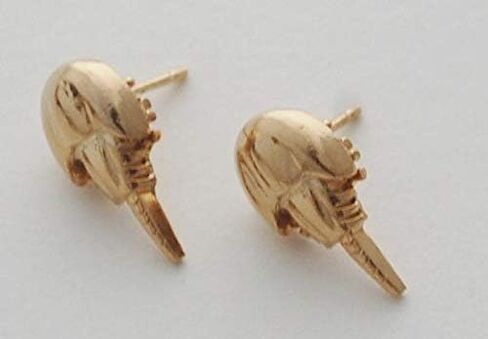 Horseshoe Crab Stud Earrings - gold in Saudi Arabia