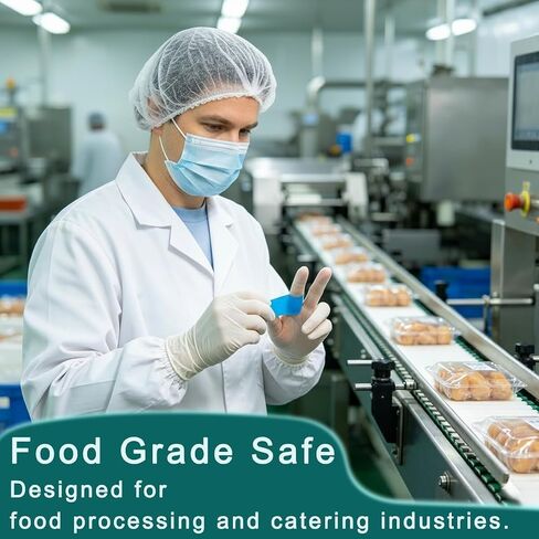 100 Pcs Blue Metal Detectable Bandage Fingertip Waterproof Flexible Bandages Food Service Non-Stick Pad Latex Free for Catering First Aid Kit Wound Care in Saudi Arabia